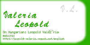 valeria leopold business card